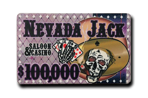 Nevada Jacks Ceramic Plaque - $100,000 (Set of 10)