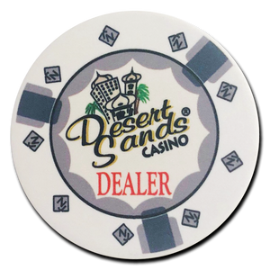Desert Sands Ceramic Dealer Button