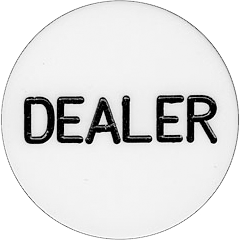 Plastic Dealer Button
